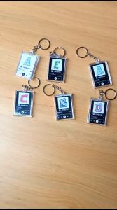 GANTUNGAN KUNCI SPOTIFY / GANCI AKRILIK KOTAK BULAT LOVE RUMAH MURAH CUSTOM KARAKTER FOTO | UNTUK SOVENIR KADO