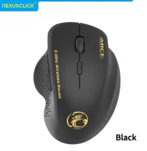 NexusClick Wireless Ergonomic Office Mouse with Thumb RestCheap Durable DPI Adjustable Battery Powered Optical Mice for Laptop