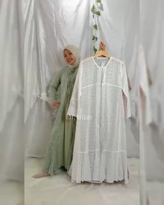 Long Outer Full Panjang dan Buntung Lace Longcardi Brukat Allsize