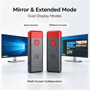 1080P 80M Wireless Transmission Video Transmitter HDMI-Compatible and Receiver Extender Display Adapter Cable Screen Mirror