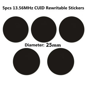 5/10/20Pcs IC CUID Android App MCT Modify 13.56MHz UID Changeable 1K S50 Tags Card Adhesive Sticker Keyfobs Block 0 Writable