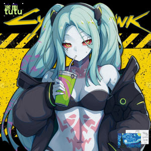 Cyberpunk Rebecca Anime Peripheral Automobile Sticker Electric Car Computer Case Scratch Decoration Reflective Sticker