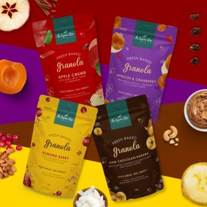 TheOrganicStop Dark Chocolate Banana Granola Sereal Makanan Sehat 75gr