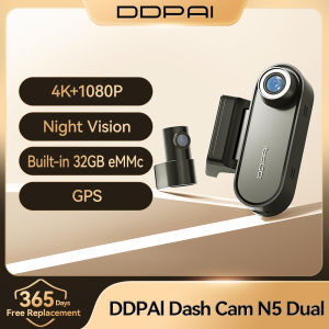 DDPAI 4K Dash Cam N5 Dual Front and Rear 4K Ultra HD Resolution AI Dash Camera NightVIS ADAS GPS  Auto record