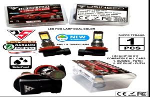 Foglamp YSINECO Led H8 H11 H16 Dua Warna 24smd 3030 Chip Super Terang Semua Merek Mobil Original