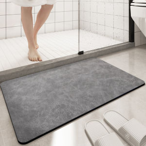 Bathroom Mat Silicon Dikes Quick Dry Anti-Slip Floor Carpet Home Toilet Décalcomanie Entrance Doormat Rectangular Soft Mat