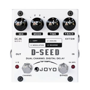 JOYO | JOYO D-SEED Guitar Delay Effect Pedal Dual Channel Digital Delay Build-in TAP Tempo Function Electric Electric Guitar Pedal