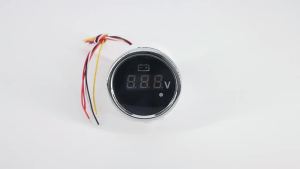 RYSJM | 52MM Car Voltage Gauge Meter Voltmeter With Red Backlight For 12V 24V Car Marine Boat Yacht RV Customed