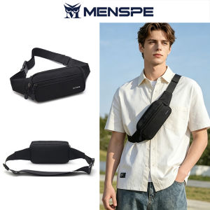 MENSPE Sports Waist Bag Fashion Men Bag Men Chest Bag Shoulder Bag Sports Bag Waterproof Oxford Running Bag Portable Gym Bag for Running Cycling Hiking Walking