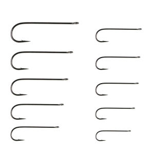 100PCS Aberdeen Long Shank Fish Hook Saltwater Fresh Water Fishing Hook Sabiki Rig Streamer Fly Hook Size 10 8 6 4 1 2 2/0 3/0