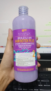 Buhok Co. Premium Brazilian Hair Botox Plus Treatment 1L - 90% Straightening Effect Curl Control Hair Softness Enhancer
