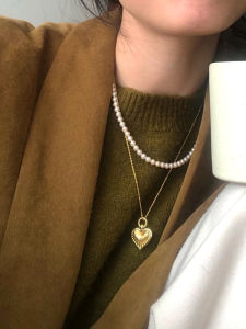 925 Sterling Silver Baby Pearl Necklace Women Luxury French Style Blogger Fashion Jewelry Fresh out Pearl Shell Pendant