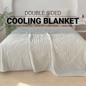 LOCAUPIN Cooling Max Double Sided Comforter Blanket Bedroom Hotel Quality Soft Single Double Size Comforter Duvet Cover