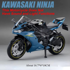 1:12 NINJA ZX-6R 400 Z1000 Toy Motorcycle Models Alloy Diecast Shock Absorption Front Wheel Steering Ornament Motorbikes Gifts