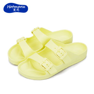 รองเท้าแตะส้นแบนสำหรับผู้หญิง Hotmarzz รองเท้าแตะชายหาดฤดูร้อนแบบสวมสบาย พื้นนุ่ม กันลื่น รองเท้าแตะแบบสวมสบายสำหรับกลางแจ้ง