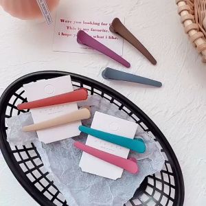 Combo 10 Kẹp Tóc Mỏ Vịt Cỡ Lớn Nhiều Màu Sắc Bằng Acrylic Phong Cách Hàn Quốc Dễ Thương Cho Nữ - Kẹp Tóc Mái Dễ Thương