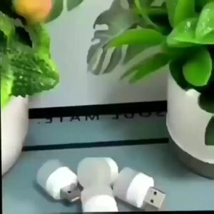L&L USB LED Light Computer Mobile Charging Plug Eye Protection Reading Night Light Small Round Shape Lampu Tidur Kecil Mudah Guna