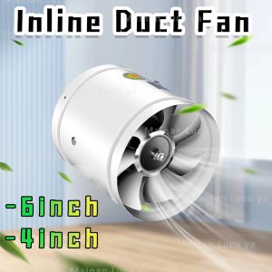 4Inch/6Inch/8Inch Inline Duct Fan Booster Exhaust Blower Air Cooling Vent 220V Blower Booster Air Cooling Ven / Exhaust Fan / Kipas Angin Hexos