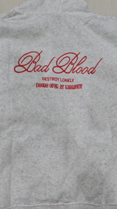 Áo khoác Hoodie nỉ bông khóa 2 chiều form rộng thêu BAD BLOODN nón to tay dài top áo nam nữ chống nắng