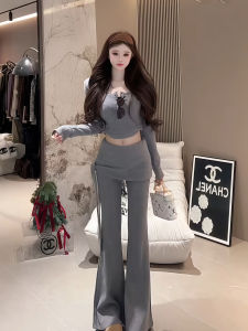 QIANMANZI | Bộ Đồ Nữ Elegent Ôm Sát 2 Mảnh