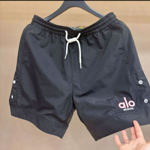 กางเกงขาสั้นชายผ้าบางป้องกันน้ำแห้งเร็วระบายอากาศได้ดี 5 นิ้ว กางเกงชายหาด แฟชั่นฤดูร้อน กางเกงขายาวลำลอง ทรงตรง ทรงตรง