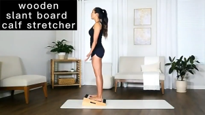 SG Seller 🚚】Professional Wooden Slant Board Adjustable Incline Board Calf Ankle Stretcher Stretch Board