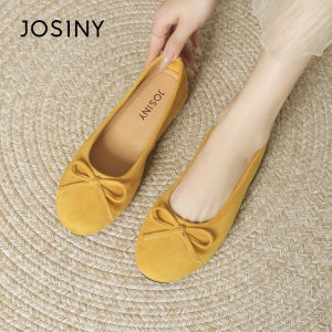 Josiny | New Summer French Style Ballet Flats with Bow and Mary Jane Design