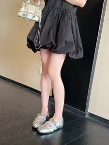 MIFEI | Vintage Black Leather Flat Shoes