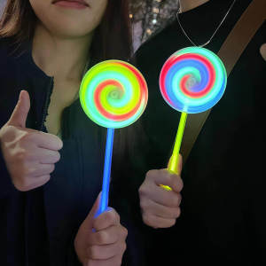 Glowing Nightlight Spinning Lollipop-shaped Toy