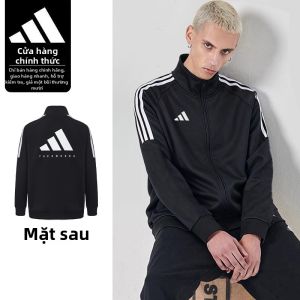 adidas | Áo Khoác Sọc Cổ Đứng Kiểu Dáng Thường Ngày