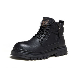 CAMEL | Style British Mid-Calf Boots Retro Workwear