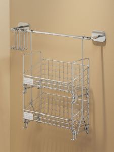 Drill-Free Bathroom Storage Basket