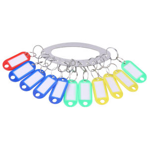 11/28-Bit Key Organizer Management Stainless Steel Key Disk Portable Key Chain with Key Rings and Key Tags Labels for Landlord Warehouse