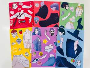 Set 6 sticker Kpop demon Hunter phối hoạt cảnh