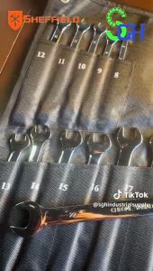 SHEFFIELD 23pcs Combination Wrench Set (6 - 32mm) Heavy Duty Cr-V Chrome Vanadium Steel Spanner Kit Common Ring