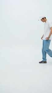 JB Kaos Polo Putih Stripe