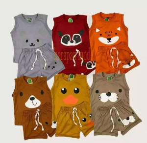 Setelan Kaos Anak Model Lekbong Untuk Anak Perempuan Laki-laki /Setelan Anak Lekbong Cewek Cowok Untuk Anak Usia 1-6 Th