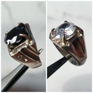 CINCIN PERMATA SERAI ASLI PROMOSI COMBO 2 BENTUK HITAM DAN PUTIH RM80