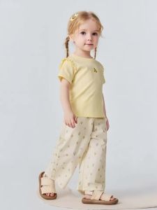 MINI BALA | Summer Cotton Soft Breathable Floral Loose Straight Leg Pants