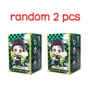Bandai | Demon Slayer Tanjiro Kamado Nezuko Anime Cartoon Figure Blind Box Creative Personalized Statue Model Ornament Surprise Gift Box