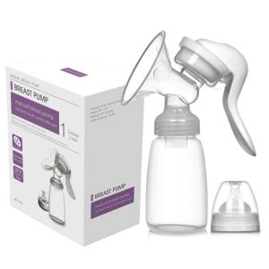 150ml Soft Breastmilk Collector Handsfree Silicone Manual Baby Breast Milk Pump 3 Level Adjustable Pressure for Breastfeeding