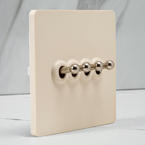 PIALT | Vintage Cream Style Brass Toggle Switch