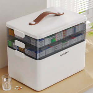 Large Capacity Home Medicine Box Multi-layer Classification Storage Special Large Drug Box Family Health Care Emergency Kit