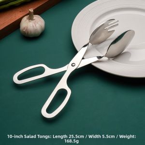 Stainless Steel High-end Scissor-style Food Tongs