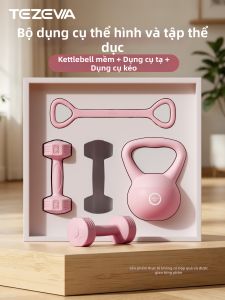 TEZEWA | Bộ Tập Thể Dục Tại Nhà Cho Nữ: Tạ Tay Mềm Kettlebell và Dây Kháng Lực