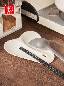 Silicone Cooking Utensil Holder Kitchen Countertop Storage Heat Resistant Pad Chopsticks Spoon Rack Pan Lid Holder Organizer