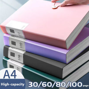 30 Sheets Clear Book Long Folder File Organizer 23.5x35CM Document Folder School Supplies