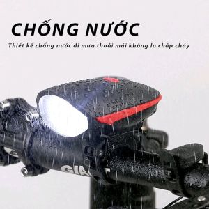 Đèn xe đạp thể thao led chống nước ĐÈN SÁNG CÒI TO dùng cho mọi loại xe
