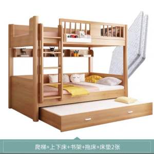Pre-order childrens theme bunk bed with storage childrens bed boy girl solid wood single bed push and pull bed childrens room