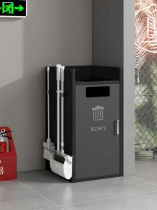 Large Size Iron Art Trash Can Hidden Garbage Box for Commercial Use Ideal for Tea Shops Fast Food Restaurants and Hamburger Shops